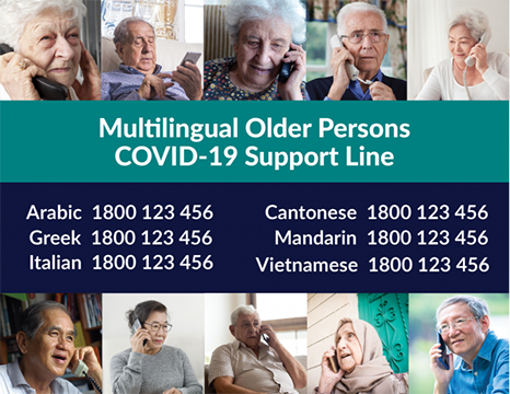 Launch of Multilingual Older Persons COVID-19 Support Line