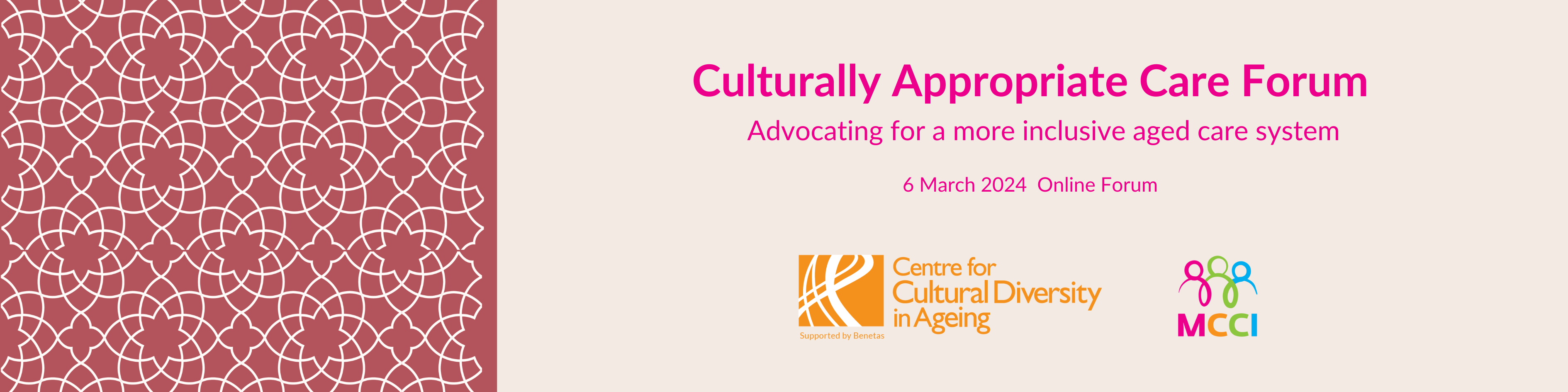 Culturally Appropriate Care Forum Website Banner 2