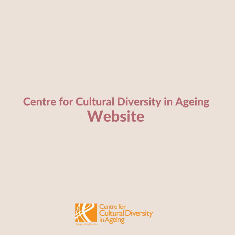 centre for cultural diversity in ageing website image